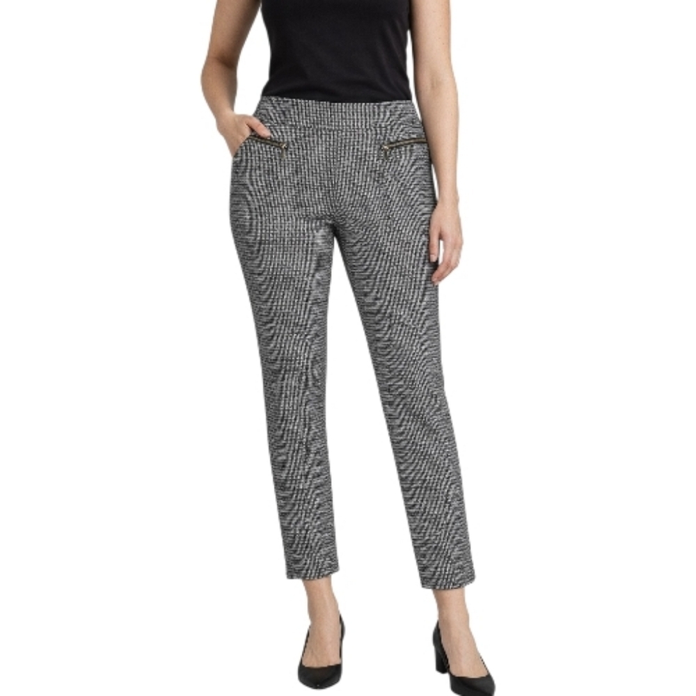 Kenar Women's Crop Skinny Pants Size 10 Black & White